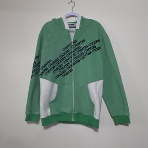 Nomi Green and White Performance Hoodie